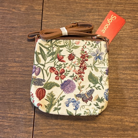 Signare Handbags - Sling bag. Tapestry floral ladybug by Signare NWT
